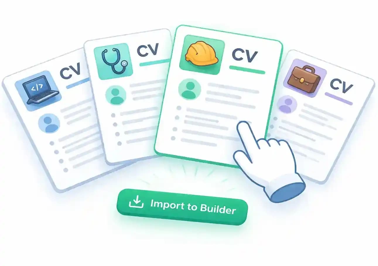 CV Examples Guide, Collection of professional CV examples across job roles and industries