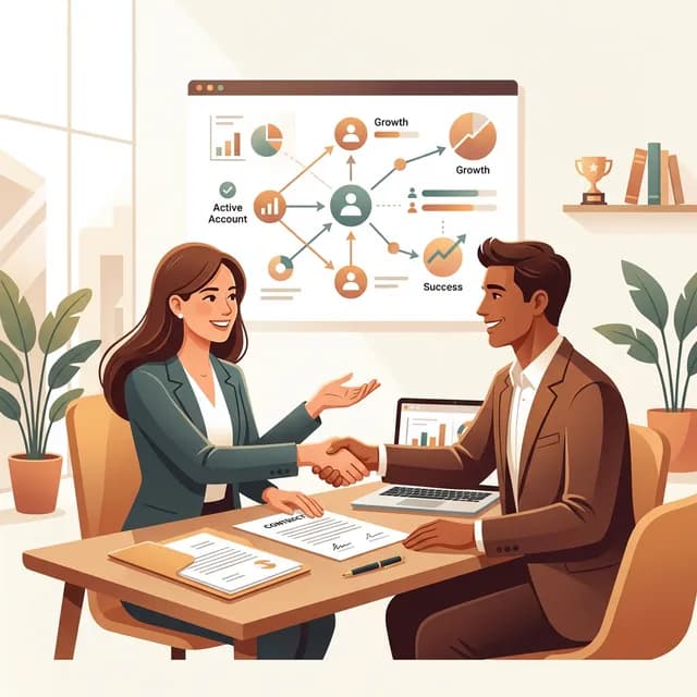 Account Manager CV Example — Professional in client meeting