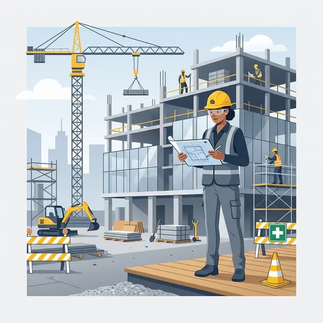 Construction Manager CV Example — Manager at building site