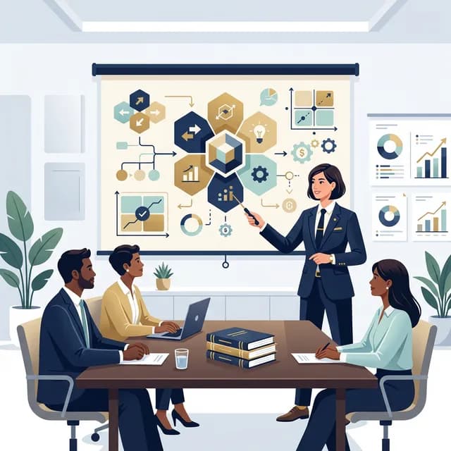 Consultant CV Example — Consultant presenting at boardroom