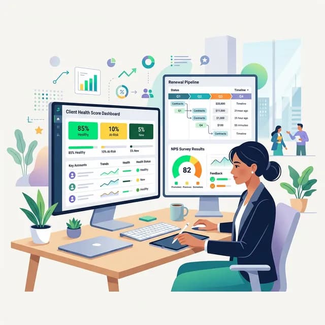 Customer Success Manager CV Example — CSM with health score dashboard
