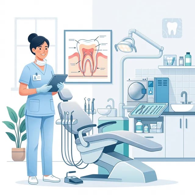 Dental Nurse CV Example — Dental nurse with instruments