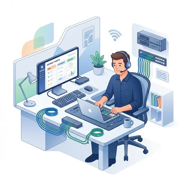 IT Support Specialist CV Example — Tech pro at help desk