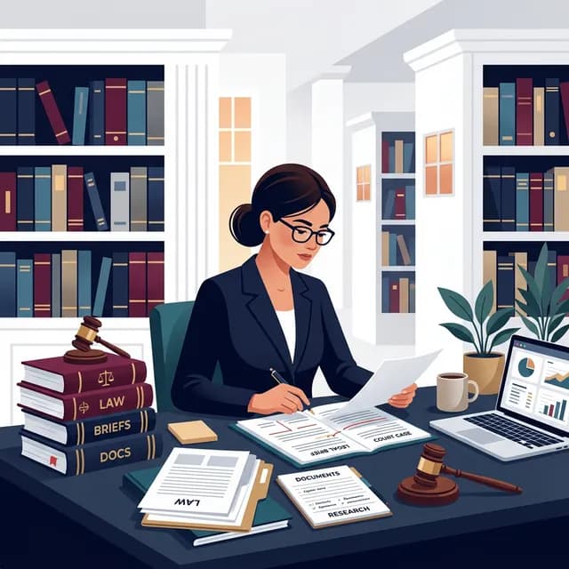 Legal Assistant CV Example — Assistant with law books