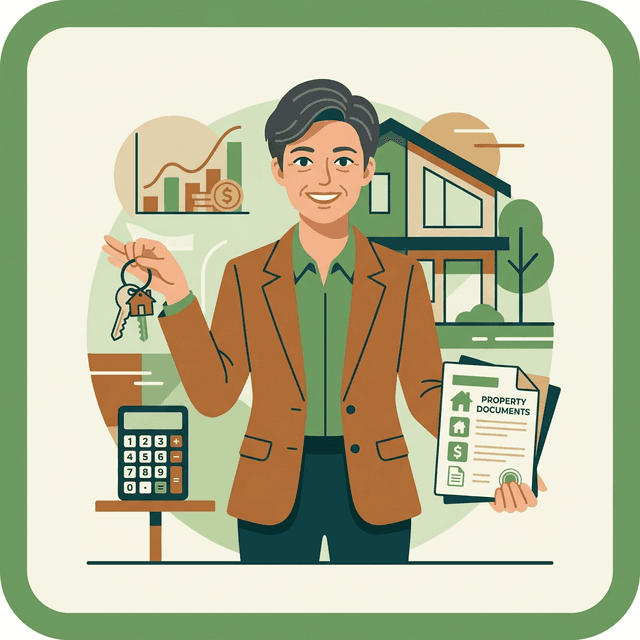 Mortgage Advisor CV Example — Advisor with house keys and documents