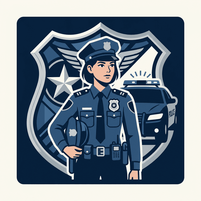 Police Officer CV Example — Officer in uniform with badge
