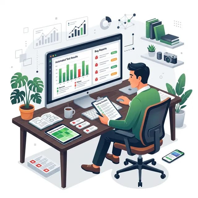 QA Engineer CV Example — Tester with automated test results