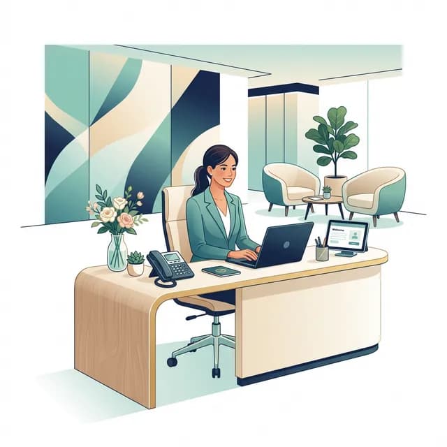 Receptionist CV Example — Receptionist at front desk