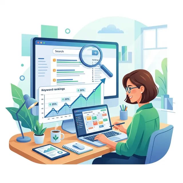 SEO Content Manager CV Example — Specialist with keyword rankings