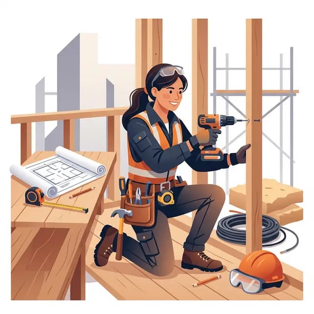 Tradesperson CV Example — Skilled tradesperson with tools