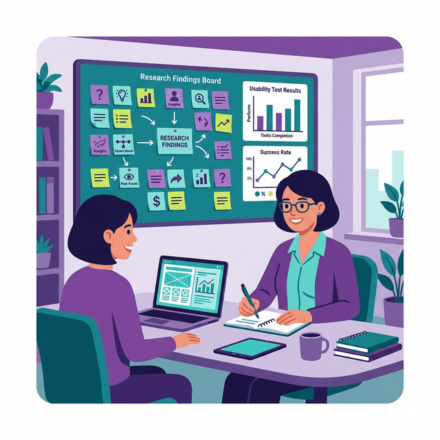 UX Researcher CV Example — Researcher with user interview notes and findings